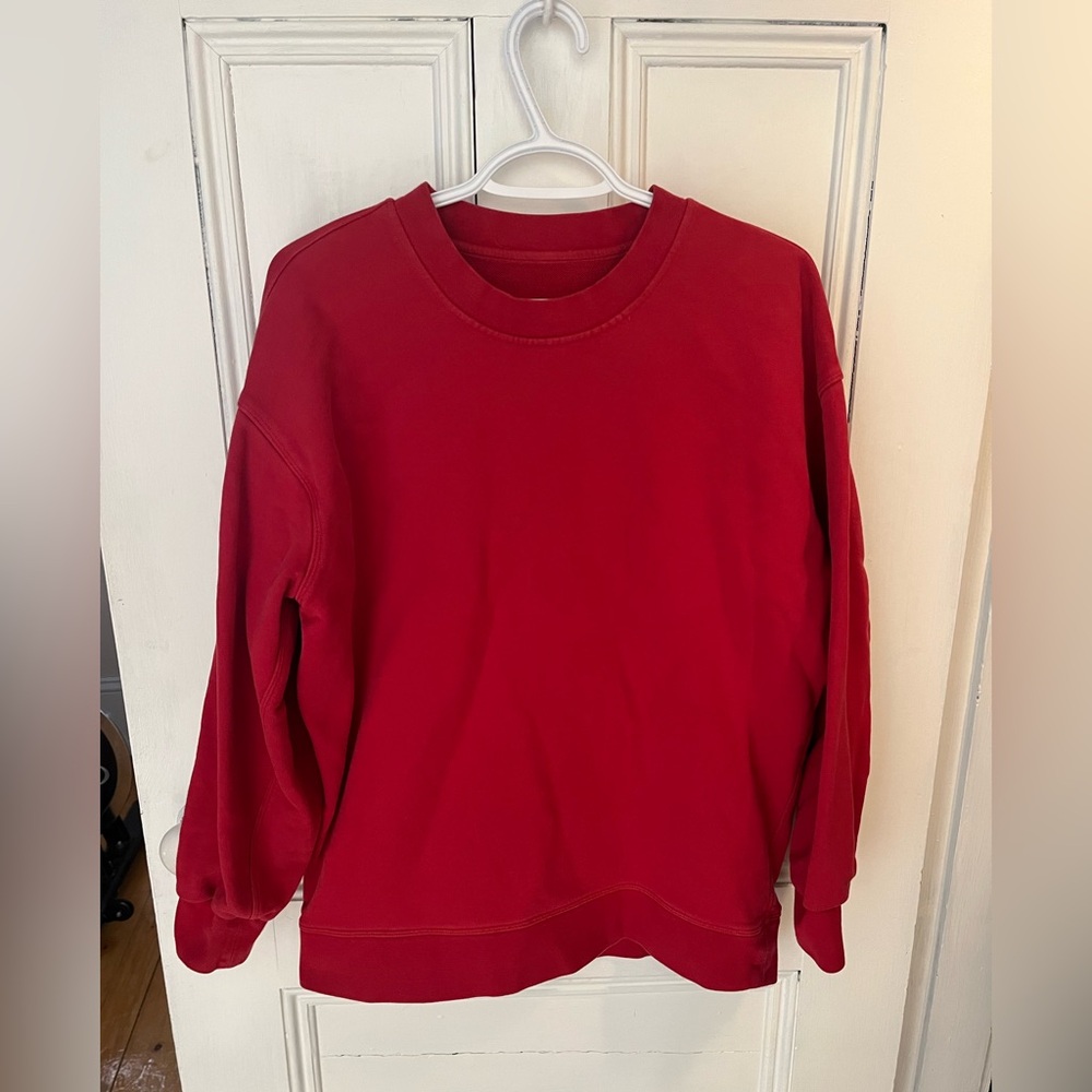 Lululemon perfectly oversized crew, red 6